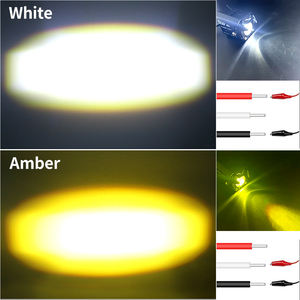 ファクトリーアウトレットミニLedワーキングデュアルカラードライビングヘッドライトドライブ2ランプフォグライトオートバイATVSUVオフロード用スポットライト - Product Image 2