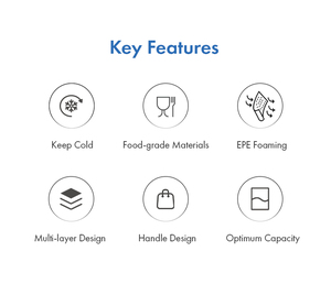 IceMaster 3.7L 600D Eco-Friendly Light Weight Washable Handled Insulated Leak Proof Food-grade Soft Lunch <b>Box</b> Cooler Bag Zipper - Product Image 6