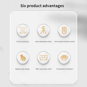 2025 Portable Q13 Intelligent AI suivi du <span class=keywords><strong>visage</strong></span> support pour téléphone portable <span class=keywords><strong>Selfie</strong></span> Stick avec trépied avec télécommande et lampes de remplissage - Product Image 4