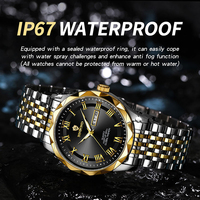 Jam Tangan Pria Binbond B6367 6367 Quartz Movement Tali Baja Tahan Karat Kalender Lengkap Bercahaya Mewah Bisnis Kasual