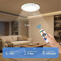HIGH HOME Plafonnier LED rechargeable à détecteur de mouvement, montage en surface, lampe de nuit blanche pour couloirs et escaliers