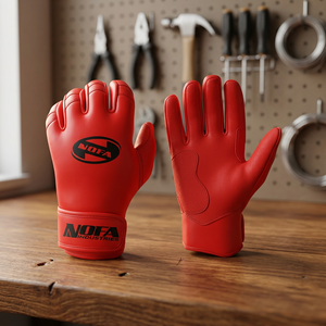 Guantes de Bateo de Béisbol Profesionales de Cuero Genuino, con Cierre de Hebilla Ambidiestro, Acolchados, Transpirables y Antideslizantes - Product Image 3