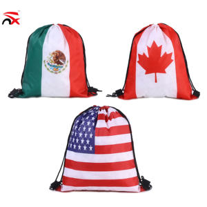 Sac à cordon à la mode avec drapeau national des Bahamas, idéal pour les supporters de football, sac à dos en polyester 34*42cm pour événements et Journée Nationale - Product Image 5