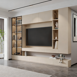 <span class=keywords><strong>ชั้น</strong></span><span class=keywords><strong>ว</strong></span>างที<span class=keywords><strong>ว</strong></span>ีไม้เนื้อแข็งพร้อมไฟ LED อบอุ่นในตั<span class=keywords><strong>ว</strong></span>และชั้นวางแบบเปิด สร้างบรรยากาศห้องนั่งเล่นที่อบอุ่น <span class=keywords><strong>ราคา</strong></span>ดีที่สุด รองรับที<span class=keywords><strong>ว</strong></span>ี - Product Image 4