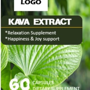 Extracto Puro de Raíz de Kava, Kavalactonas, Suplemento Alimenticio, Cápsulas de Kava Kava, OEM ODM - Product Image 2