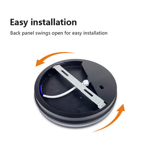 Vòng hình bầu dục bên ngoài bức tường ngoài trời Ánh Sáng IP65 ABS + PS phòng ngủ màu đen trắng 20 + 10W nhựa dẫn vách ngăn ánh sáng - Product Image 5