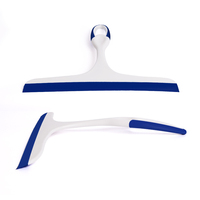 Vente en gros de raclette de nettoyage pour vitres et douches, avec lame en caoutchouc TPR et manche en plastique, pour le nettoyage domestique