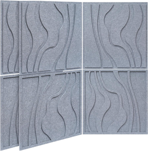 Paneles Acústicos de Fibra de Poliéster 100% Ecológicos de Diseño Moderno para Sala de Estar, Apartamento, Escuela, Hospital, 90% de Reducción de Ruido - Product Image 2