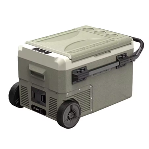 Nevera Portátil Multifuncional con Ruedas y Asa Extensible, Caja Refrigeradora Eléctrica para Picnic Familiar, Viajes por Carretera y Fiestas en la Playa - Product Image 2