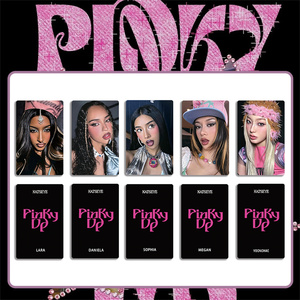 Juego de 5 Fototarjetas KATSEYE HD de DANIELA LARA, MANON, <span class=keywords><strong>MEGAN</strong></span>, SOPHIA, YOONCHAE, Tarjetas LOMO Brillantes de Doble Cara, Regalo para Fans de PINKYUP - Product Image 2