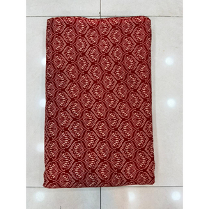 Tissu en coton imprimé Jaipuri, imprimé numérique, noir, rouge, bleu foncé, vêtements ethniques traditionnels, tissu pour robe de mariée, femmes, Inde, Pakistan - Product Image 1