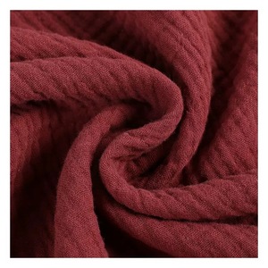 Tissu en gaze double couche 100% coton, tissu fin pour vêtements de bébé, vêtements de détente et pyjamas de maternité - Product Image 1