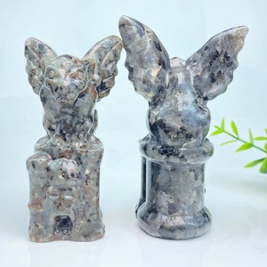 <span class=keywords><strong>Gargouille</strong></span> en <span class=keywords><strong>pierre</strong></span> de cristal de guérison naturelle sculptée gothique grotesque cadeaux Feng Shui cadeau de décoration pour la maison - Product Image 6