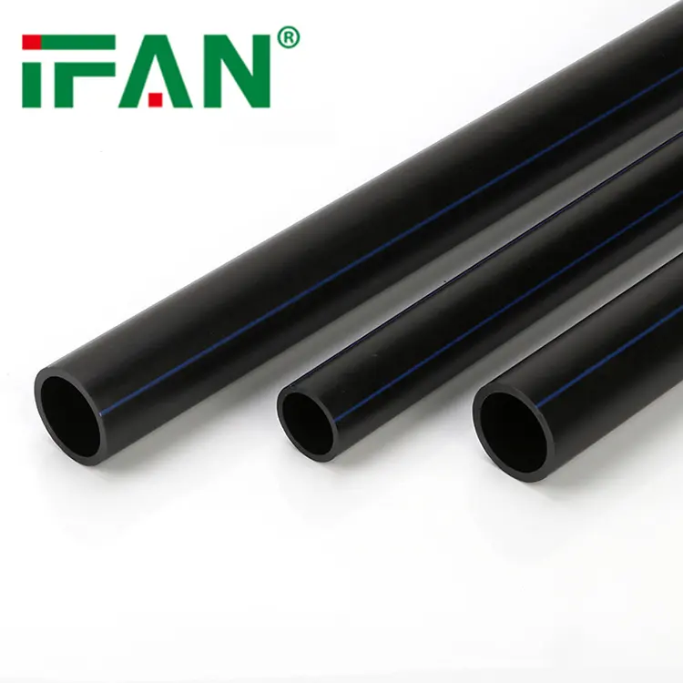 Pabrik IFAN CE HDPE pipa manufaktur irigasi pipa harga 20-630MM PP kompresi HDPE tabung polietilena
