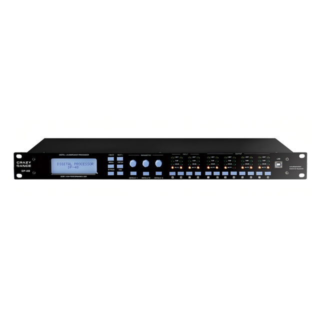 DP-48 DSP Digital Audio Processor Metal 100W Hi-Res Audio 4 8 Professional Performance Stage Speaker Effects Equalization