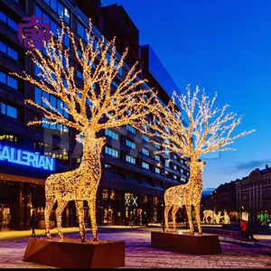 3D Lighted Christmas Deer Motif <b>Light</b> with LED <b>String</b> <b>Lights</b> Outdoor - Product Image 6