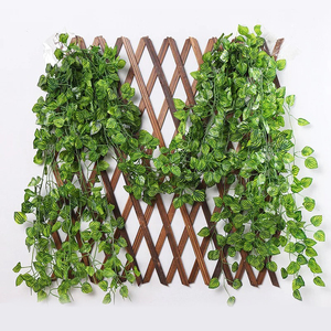 Enredadera decorativa de alta calidad, hojas de Lvy artificiales, plantas colgantes, decoración de pared - Product Image 2