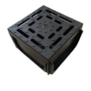 ท่อระบายน้ำแบบมีช่องระบายน้ำพลาสติกพร้อมฝาปิด,ท่อระบายน้ำบนถนนท่อระบายน้ำแบบตรงสีดำท่อระบายน้ำ - Product Image 5