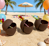 Lot de 6 gobelets en noix de coco avec pailles à fleurs d'hibiscus pour décorations de fête d'anniversaire sur le thème tropical hawaïen, plage, piscine, été