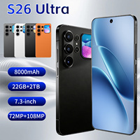 S26 Ultra 5G Sbloccato, Telefono Android 16, Schermo HD da 7.3 Pollici, 22GB+2TB, Fotocamera 108MP, Batteria 8000mAh, Riconoscimento Facciale