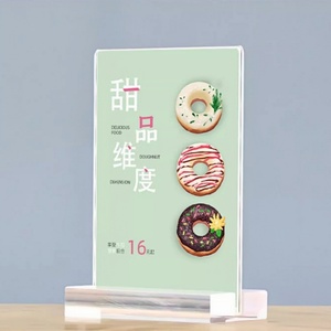 A4/A5/A6 đơn đứng giá chất lượng hàng đầu kích thước khác nhau Acrylic Tabletop <span class=keywords><strong>Menu</strong></span> hiển thị đứng nhựa dấu hiệu Holders - Product Image 5