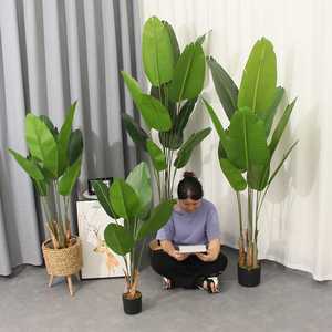 Vente en gros d'arbres bananiers artificiels, de palmiers du voyageur artificiels, de plantes artificielles pour la décoration intérieure et extérieure du jardin - Product Image 2