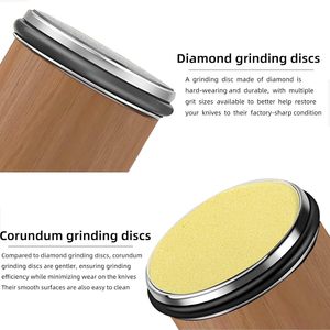 Diamond Ceramic Rolling <b>Knife</b> <b>Sharpener</b> Magnet Tumbler Tool for Kitchen <b>Knives</b> - Product Image 4