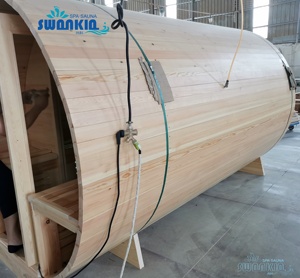 ساونا خارجية swankia سهلة النقل رخيصة السعر ساونا برميل غرفة البخار الجاف - Product Image 6