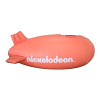 Avion gonflable de décoration de publicité de modèle de dirigeable orange gonflable de logo personnalisé