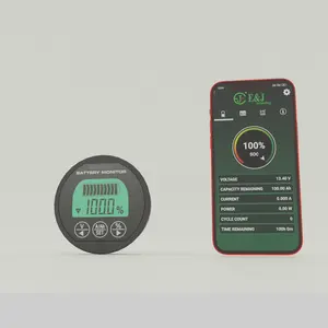 Drahtloser Bluetooth-Batterie monitor mit Shunt zum Testen der Spannungs kapazität Lade-und Entladestrom