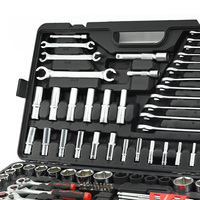 158 pièces vente chaude pas cher personnalisé combinaison Kit mécanique robuste clé à douille outils boîte ensemble