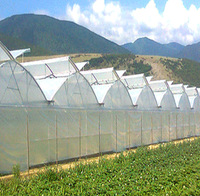 Serre agricole à dents de scie à faible coût, serre polyfilm multi-envergure à vendre
