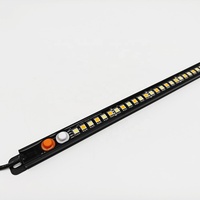 Barre lumineuse LED de camping extérieure étanche bicolore ambre + blanc, intensité réglable, DC12V 10-16V, IP67, accessoires pour camion