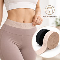 Bande élastique en nylon jacquard avec logo personnalisé, sangle élastique pour sous-vêtements, boxers, vêtements