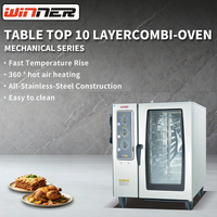 Four combiné de table commercial à 10 niveaux, série mécanique, 18,5 kW, électrique, à convection et vapeur