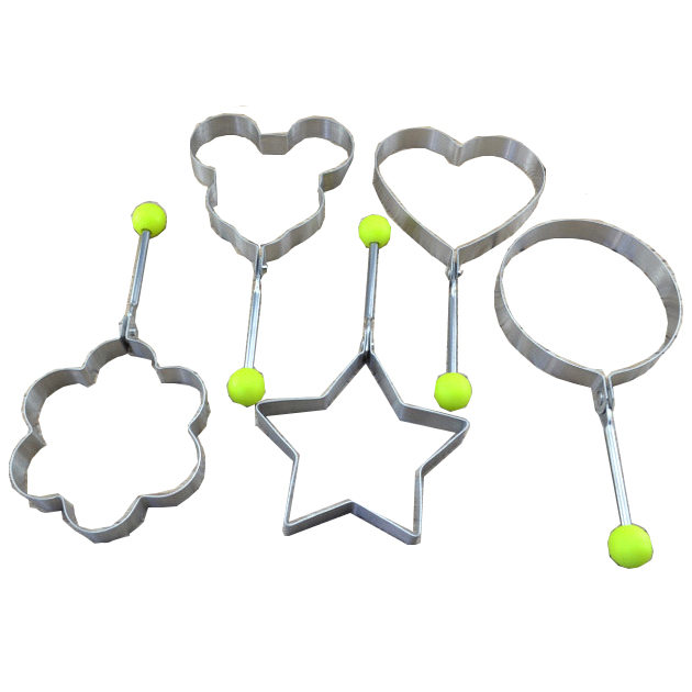 Креативной формы высокого качества пищевой тарелка яйцевидной формы Яйцо Сковорода с инструмент для жарки яиц блин кольца с ручкой