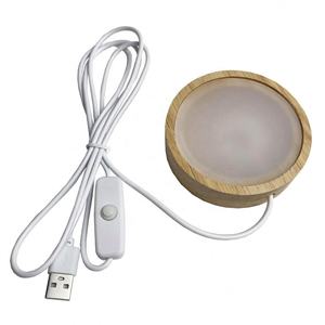 Luz de noche personalizada con nombre, marco de fotos de <span class=keywords><strong>canciones</strong></span>, Base de madera, luz acrílica, regalo con luz mate - Product Image 6