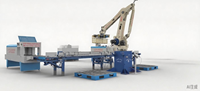 Machine d'emballage robotisée de palettisation automatique électrique pour sacs en papier/cartons/boîtes/caisses, vente chaude, haute précision