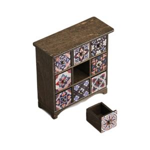 Meubles miniatures pour maison <span class=keywords><strong>de</strong></span> poupée à l'échelle 1:12, armoire <span class=keywords><strong>en</strong></span> métal à trois niveaux, modèle <span class=keywords><strong>de</strong></span> jouet, <span class=keywords><strong>kit</strong></span> <span class=keywords><strong>de</strong></span> bricolage - Product Image 4