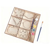Kit d'art créatif en bois de tilleul pour la peinture DIY - Idéal pour les cadeaux de Noël et la décoration intérieure