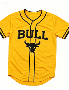 Maillot de baseball style vintage - Manches courtes, séchage rapide, antibactérien, respirant, personnalisable avec le nom de l'équipe - Product Image 3