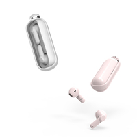 Earphone TWS Nirkabel Mini Super Bass Lucu Terkecil 2023, Earbud Bluetooth Air Buds