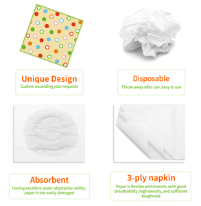 Serviettes imprimées 3 plis personnalisées en gros pour décor de dîner et de rassemblement Serviettes en papier imprimées Bellis Perennis 25*25cm - Product Image 5