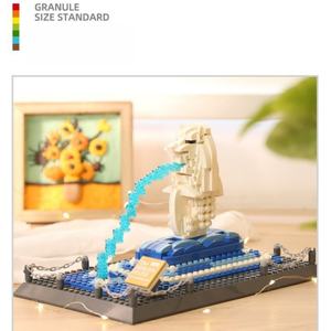 Blocs de construction architecturaux Merlion de Singapour, jouet éducatif de haute simulation, modèle DIY pour enfants, vente en gros - Product Image 4