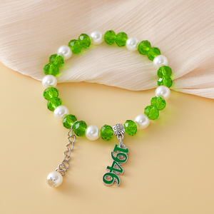 <span class=keywords><strong>Bracciale</strong></span> Personalizzato <span class=keywords><strong>con</strong></span> Perle, Cristalli e Fiori di <span class=keywords><strong>Rosa</strong></span> Bianca, Stile 1946, Regalo per Donne e Confraternite - Product Image 6