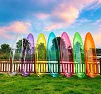 Kayak transparent en polycarbonate WOLANG |   Canoë en verre cristal avec éclairage LED coloré en option pour la vente en gros