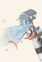 Pommeau de Douche Chromé Écologique à Double Filtration avec Installation Murale Facile et Garantie de 3 Ans pour Salle de Bain