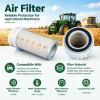 Filtre à air Fleetguard AF1733KM AF1733K AF4059K AF26285K AF26286 11EM21041 pour tracteurs et moissonneuses-batteuses John Deere New Holland
