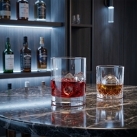 Verres à shot de haute qualité à base épaisse, capacité 201-300 ml, lot de 4 pièces, style classique, pour cadeaux de fête