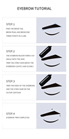Tondeuse à sourcils pliable pour femmes - Rasoir en acier inoxydable avec poignée lisse pour le modelage des sourcils et le dermaplaning facial
